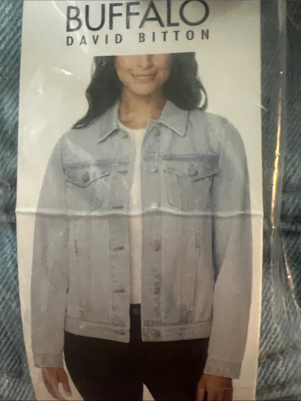 BUFFALO David Bitton Light Blue Denim Jean Jacket